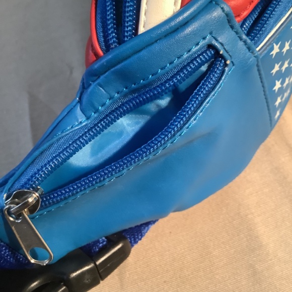 American flag Fanny pack Vegan Leather - Picture 6 of 6